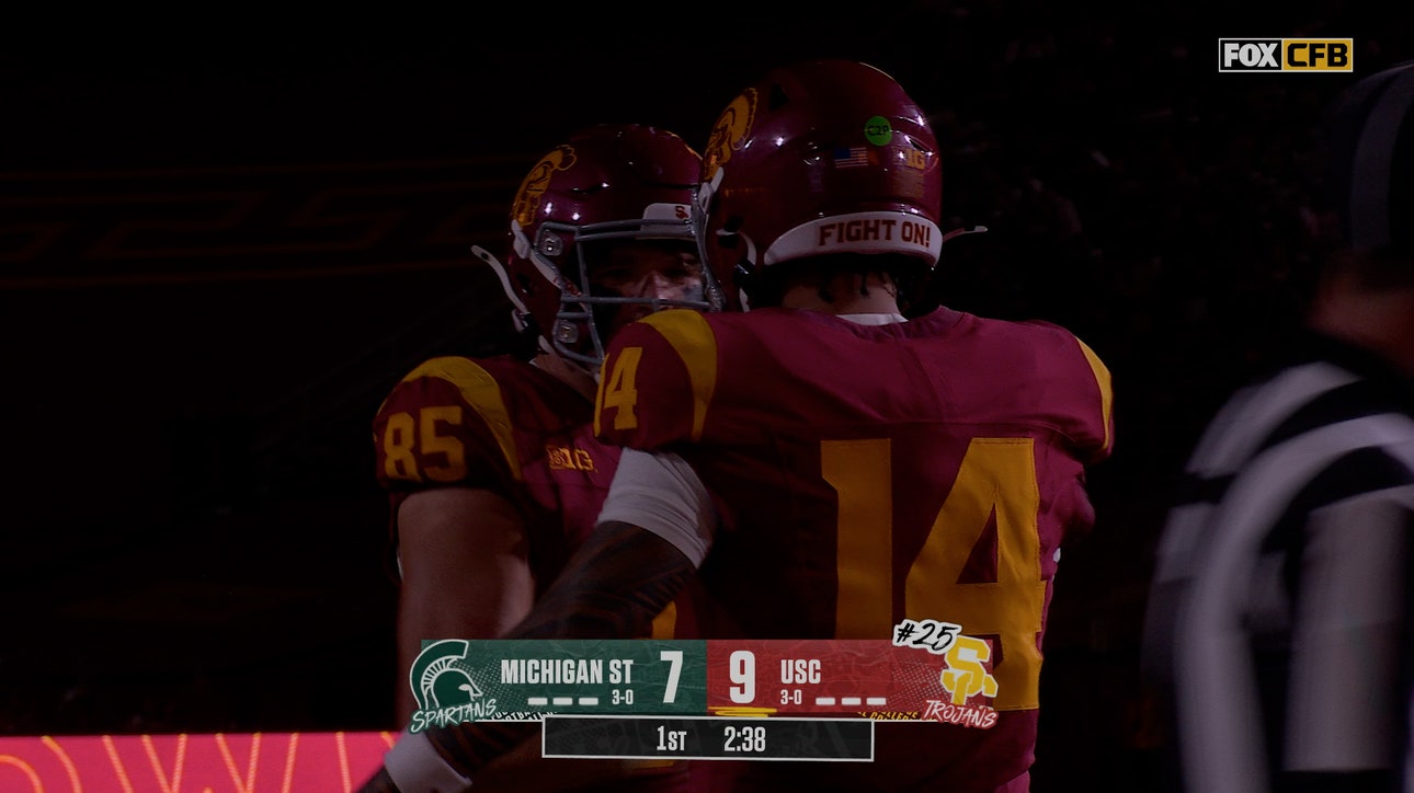 Jayden Maiava rushes for 15-yard TD, giving USC lead over Michigan State