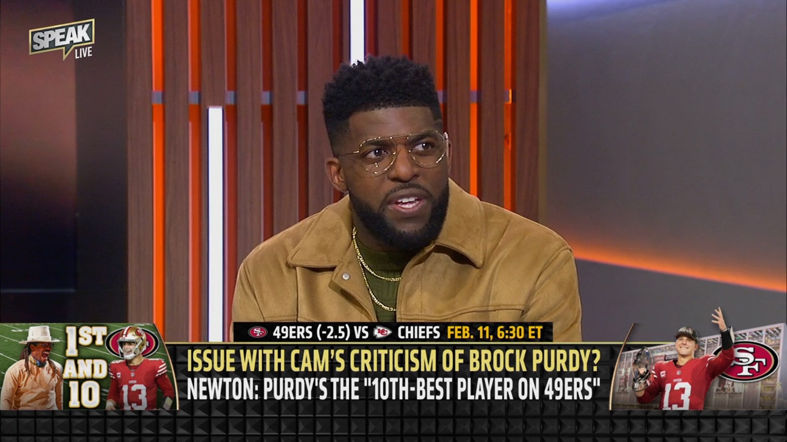 Cam Newton calls Brock Purdy "10th-best player on the 49ers" 