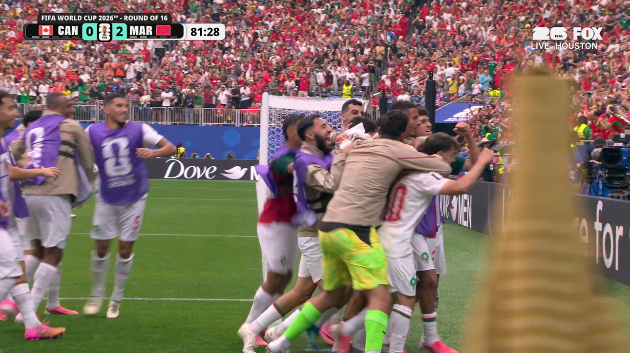 Azzedine Ounahi Nets Brace to Extend Morocco's Lead Over Canada | 2026 FIFA World Cup™
