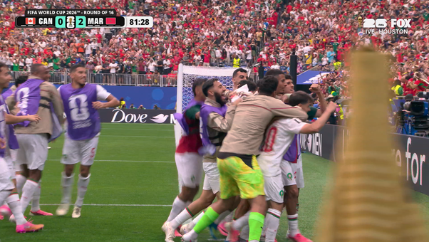 Azzedine Ounahi Nets Brace to Extend Morocco's Lead Over Canada | 2026 FIFA World Cup™