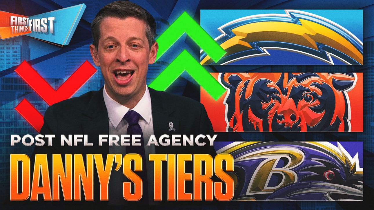 Danny Parkins' NFL Tiers: Bears are a 'regression candidate' 👀Chargers = 'Our Team,'  Vikings can win Super Bowl | First Things First