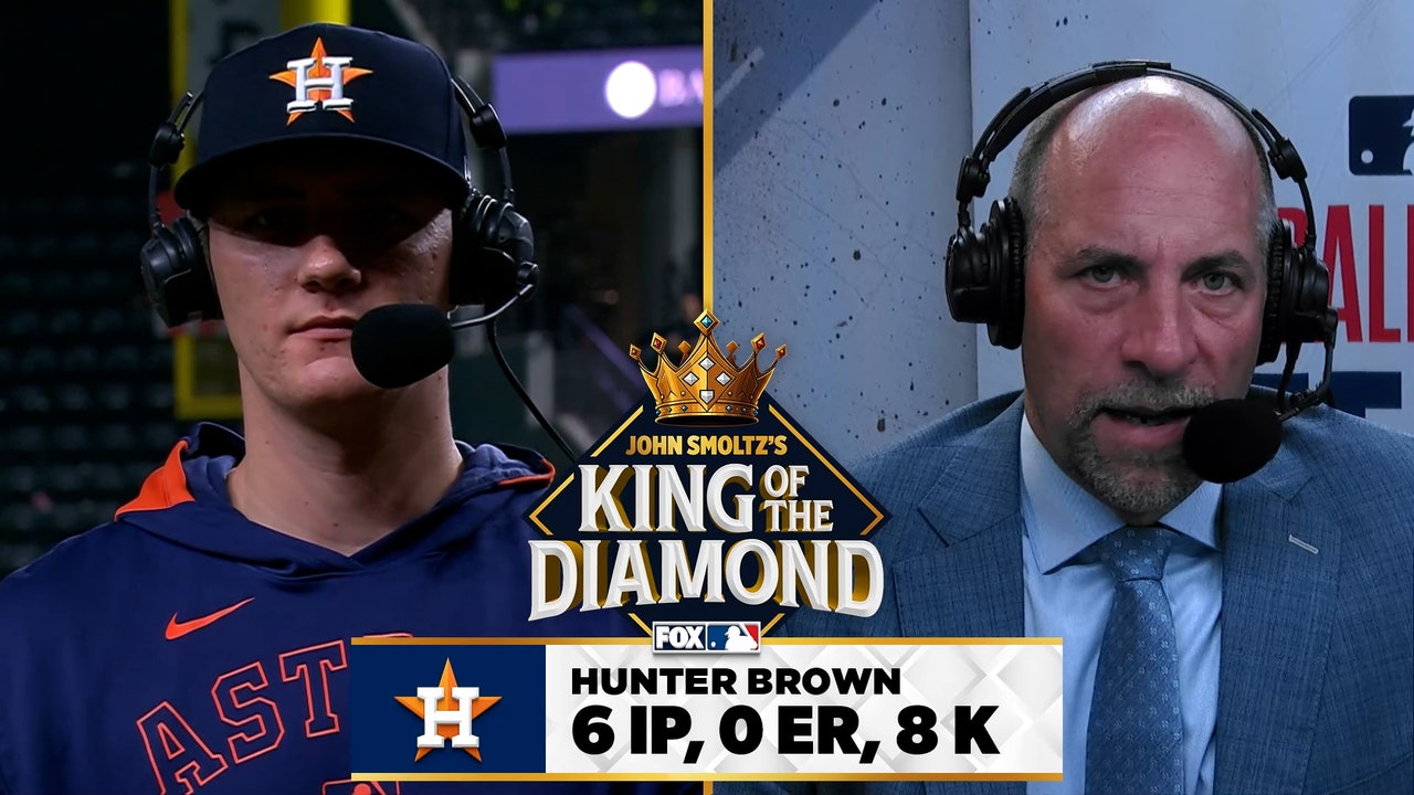 Astros' Hunter Brown on his six scoreless frames against Rangers 🏆 | King of Diamond