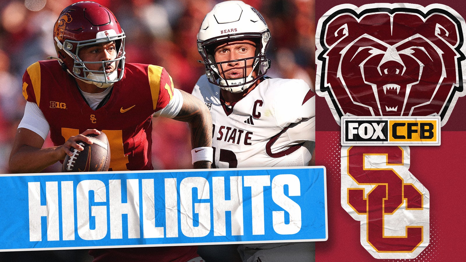 Missouri State Bears vs. USC Trojans Highlights | FOX College Football