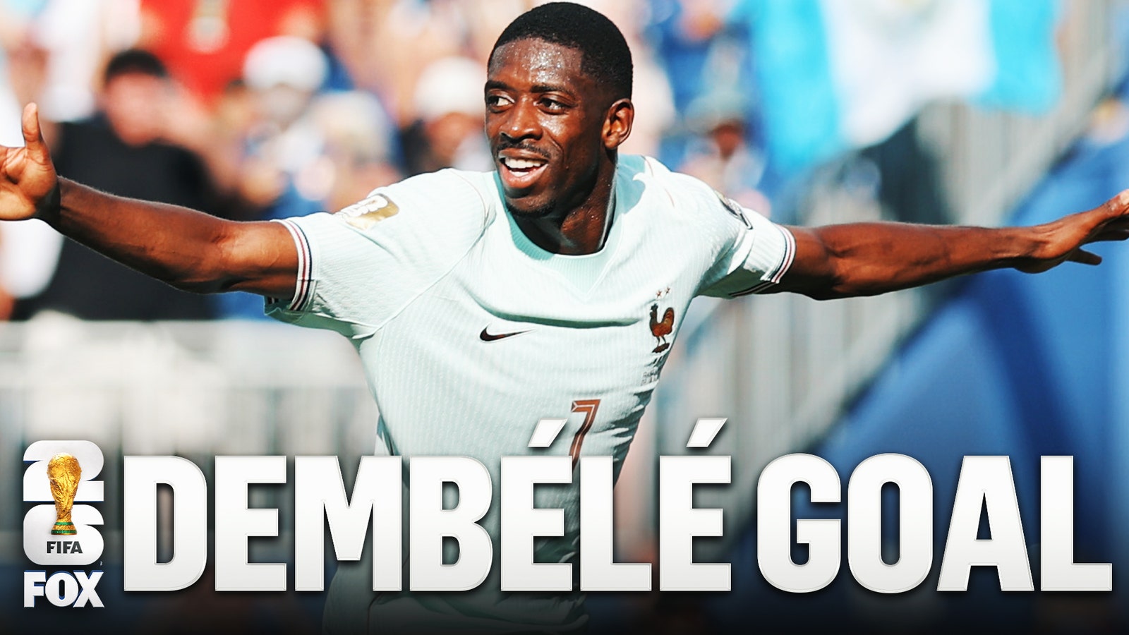France's Ousmane Dembélé scores goal from outside the box to extend lead vs Morocco | 2026 FIFA World Cup™