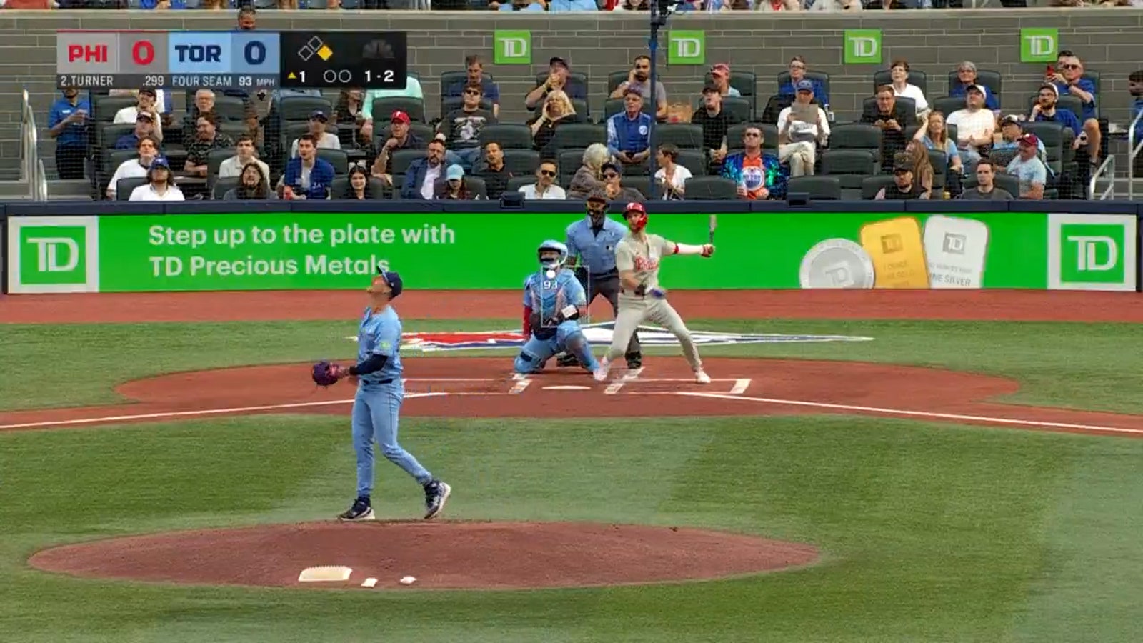 Trea Turner, Bryce Harper go yard as Phillies strike first vs. Blue Jays