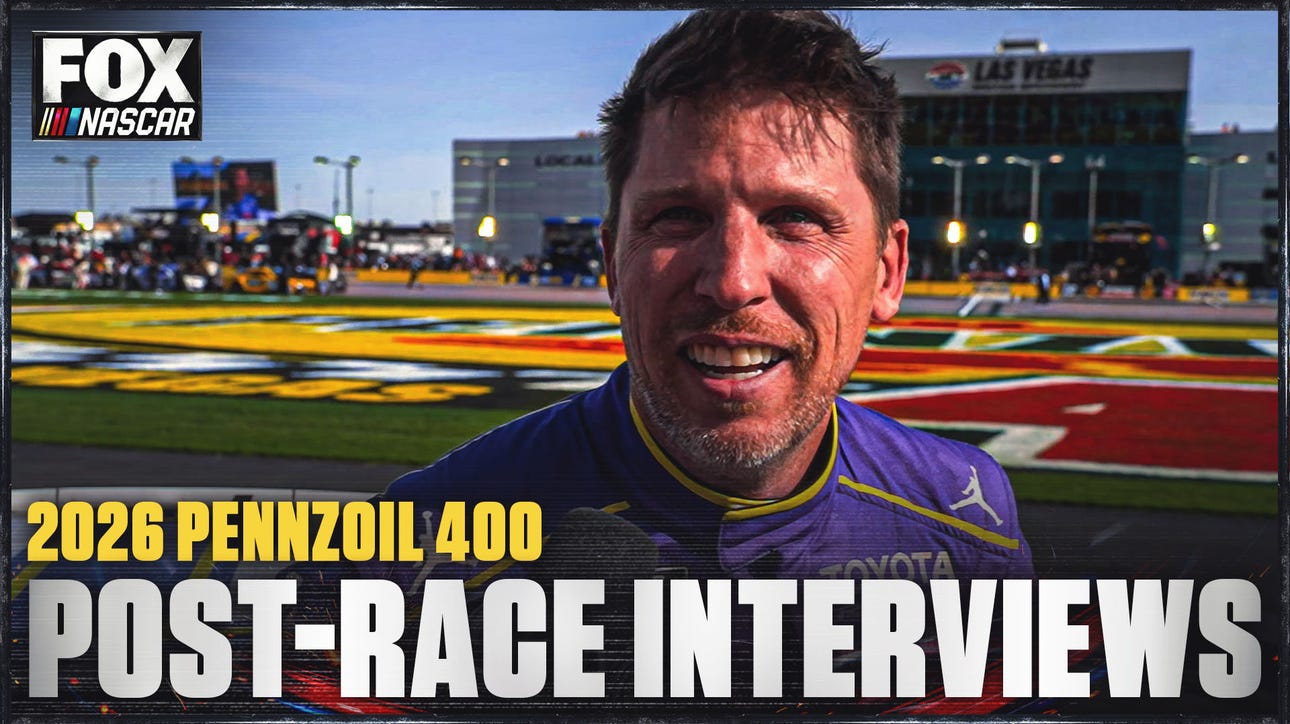 Denny Hamlin, Chase Elliott & More Interviews after Las Vegas Motor Speedway 🎤 NASCAR on FOX