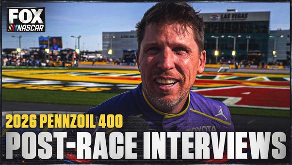 Denny Hamlin, Chase Elliott & More Interviews after Las Vegas Motor Speedway 🎤 NASCAR on FOX