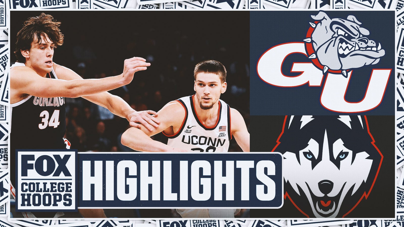 No. 8 Gonzaga Bulldogs vs. No. 18 UConn Huskies Highlights