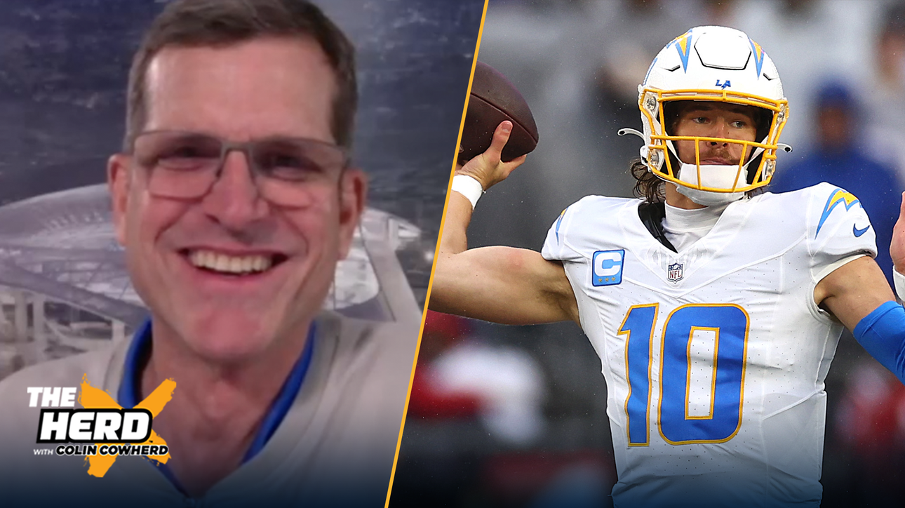 Jim Harbaugh lays out blueprint for Justin Herbert, Chargers | The Herd