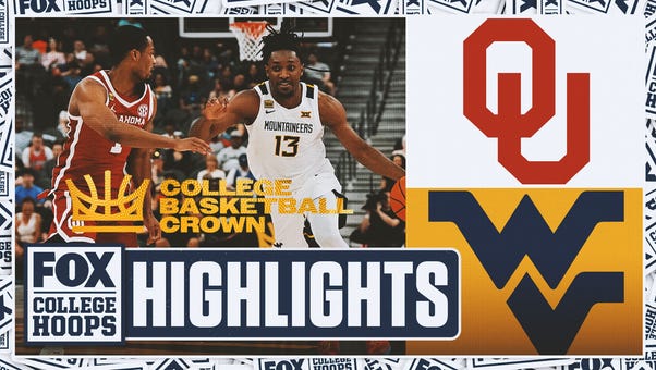 Oklahoma Sooners vs West Virginia Mountaineers The Crown Championship Highlights 🏀 FOX College Hoops