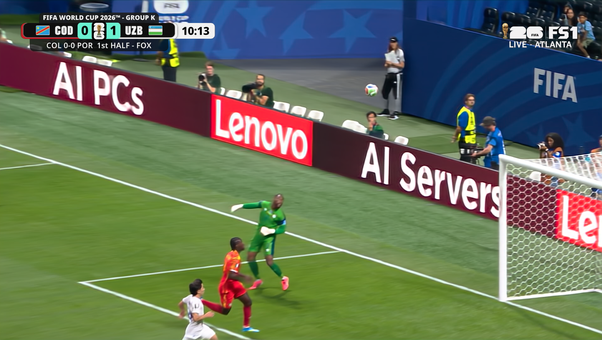 Uzbekistan's Eldor Shomurodov scores goal, taking early lead vs DR Congo | 2026 FIFA World Cup™