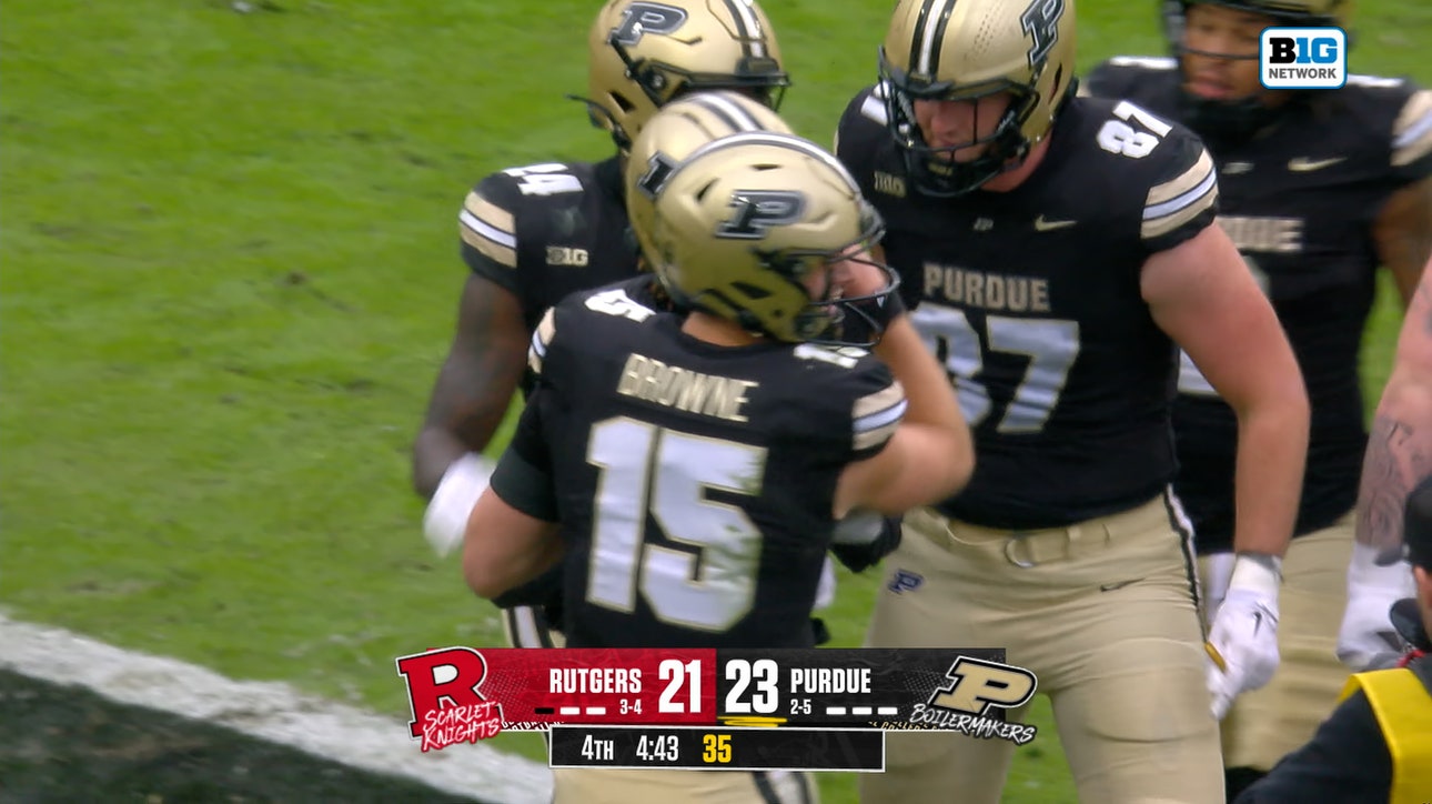 Purdue's Ryan Browne finds Nitro Tuggle for 14-yard TD, regaining lead over Rutgers