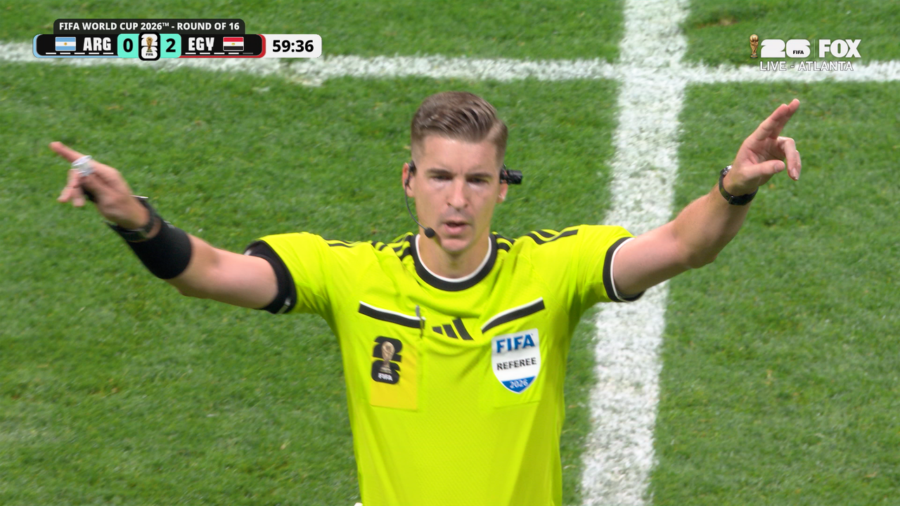 Egypt Goal Disallowed After VAR Spots Foul against Argentina's Lisandro Martínez Prior to Build-Up | 2026 FIFA World Cup™