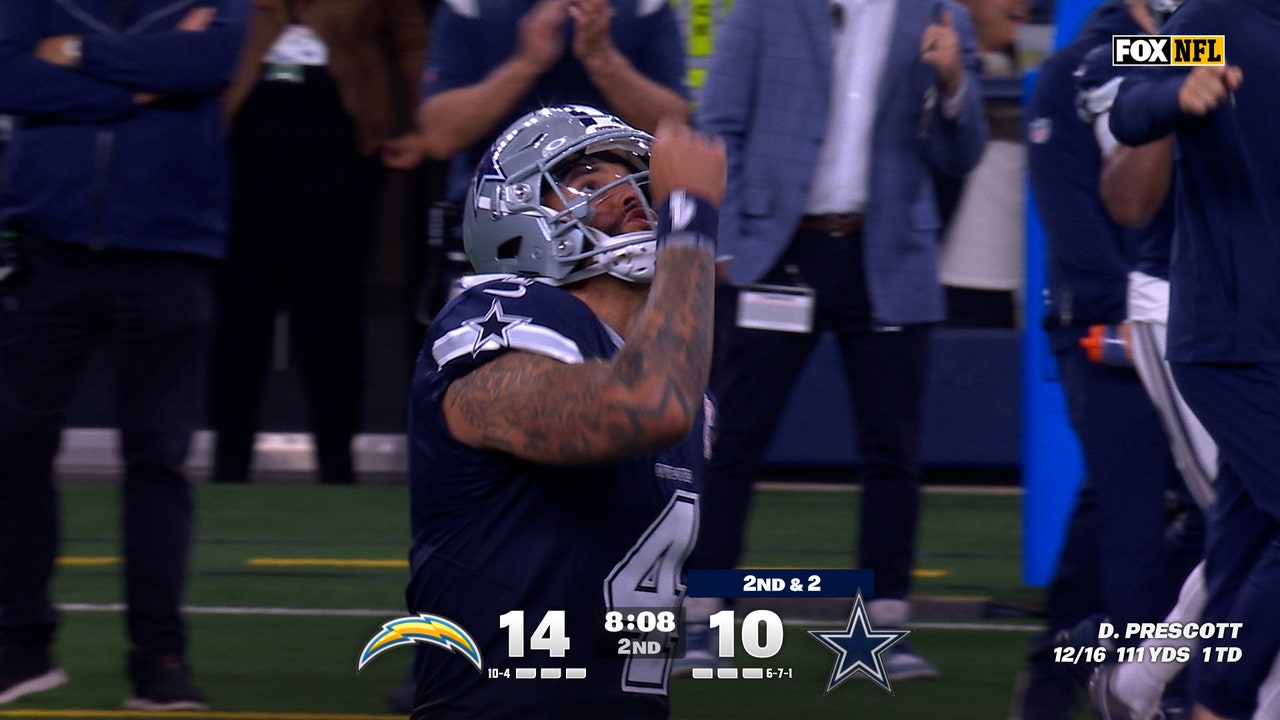 Dak Prescott finds George Pickens for 38-yard TD, giving Cowboys lead over Chargers | NFL Highlights