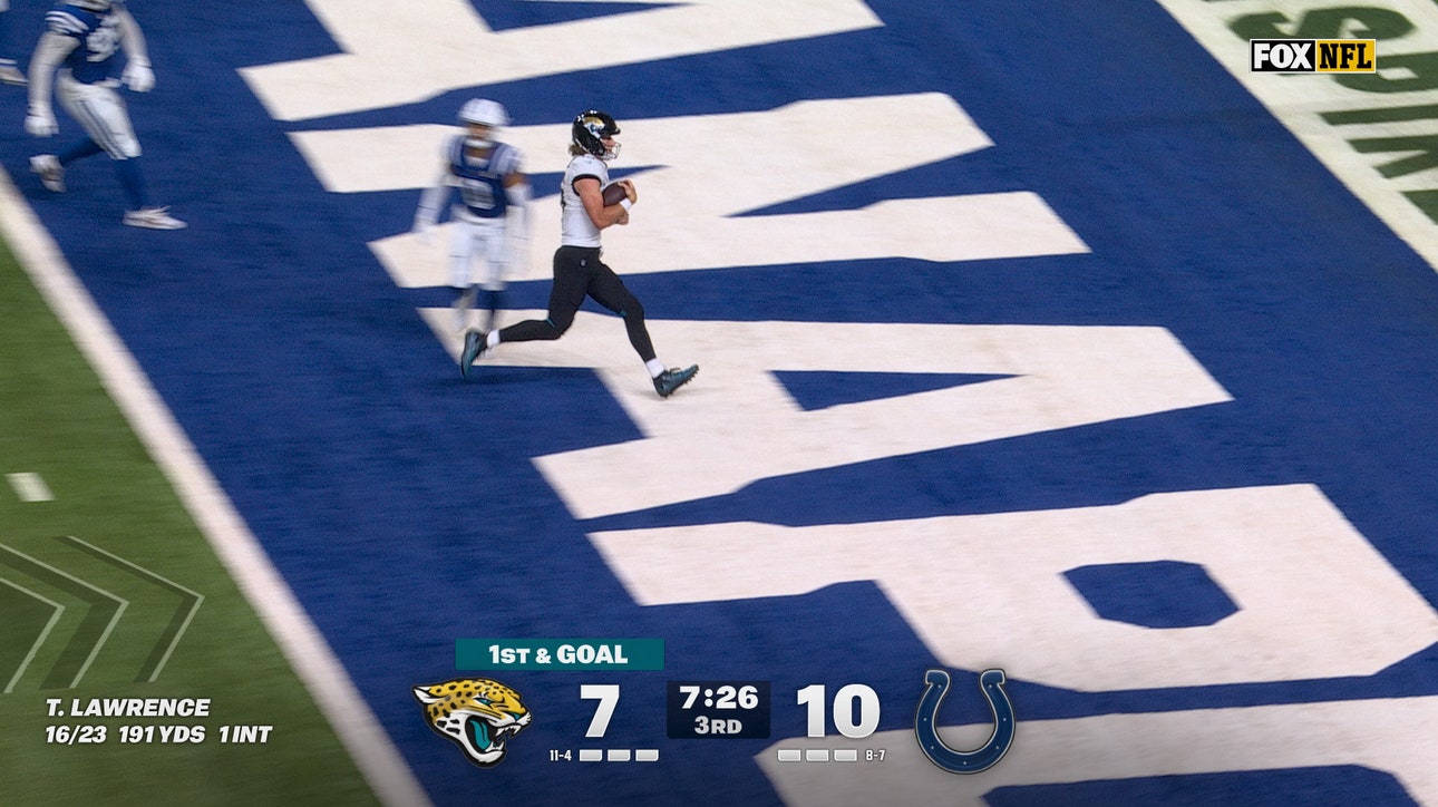 Trevor Lawrence rushes for 6-yard TD, giving Jaguars lead against Colts | NFL Highlights