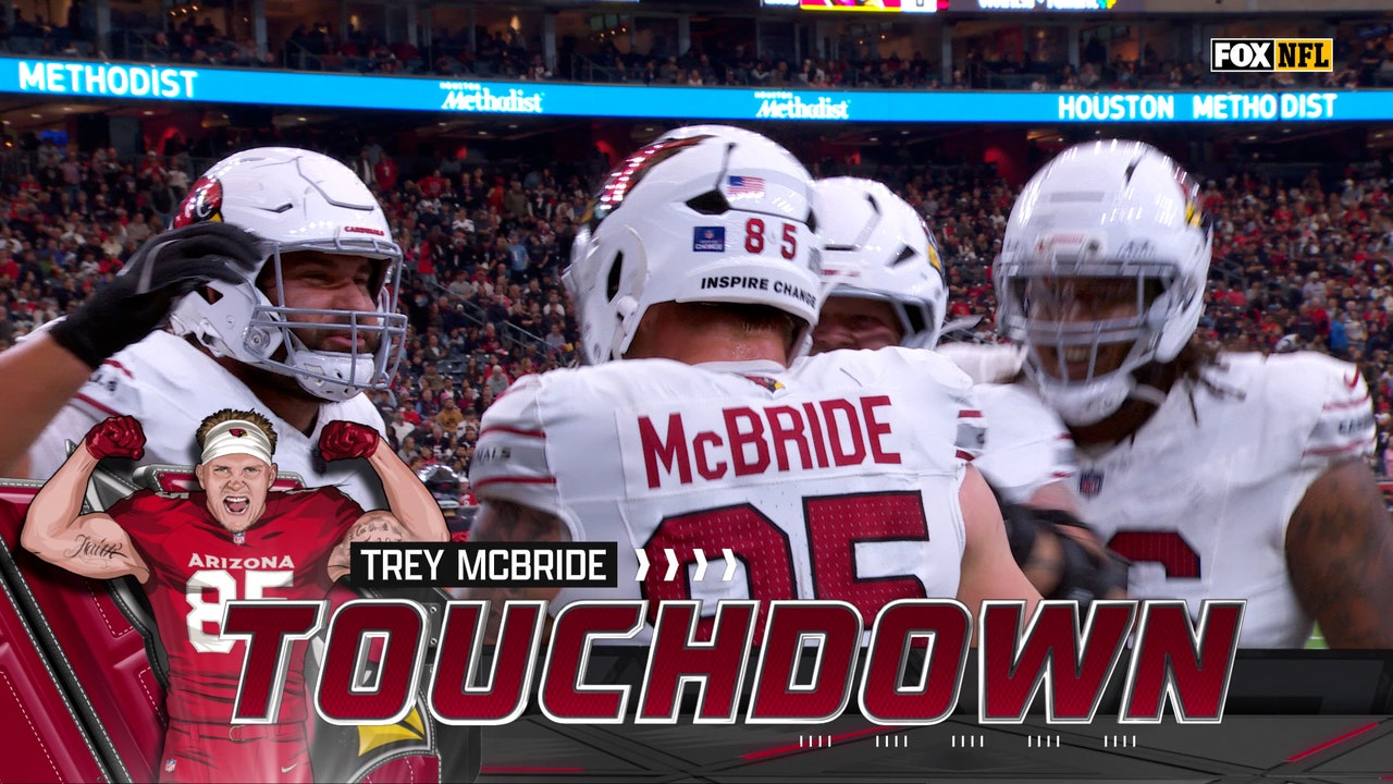 Jacoby Brissett finds Trey McBride for a two-yard TD, cutting the Cardinals' deficit against the Texans | NFL Highlights