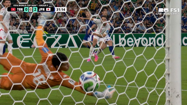 Ayase Ueda extends Japan’s lead with goal vs Tunisia | 2026 FIFA World Cup™