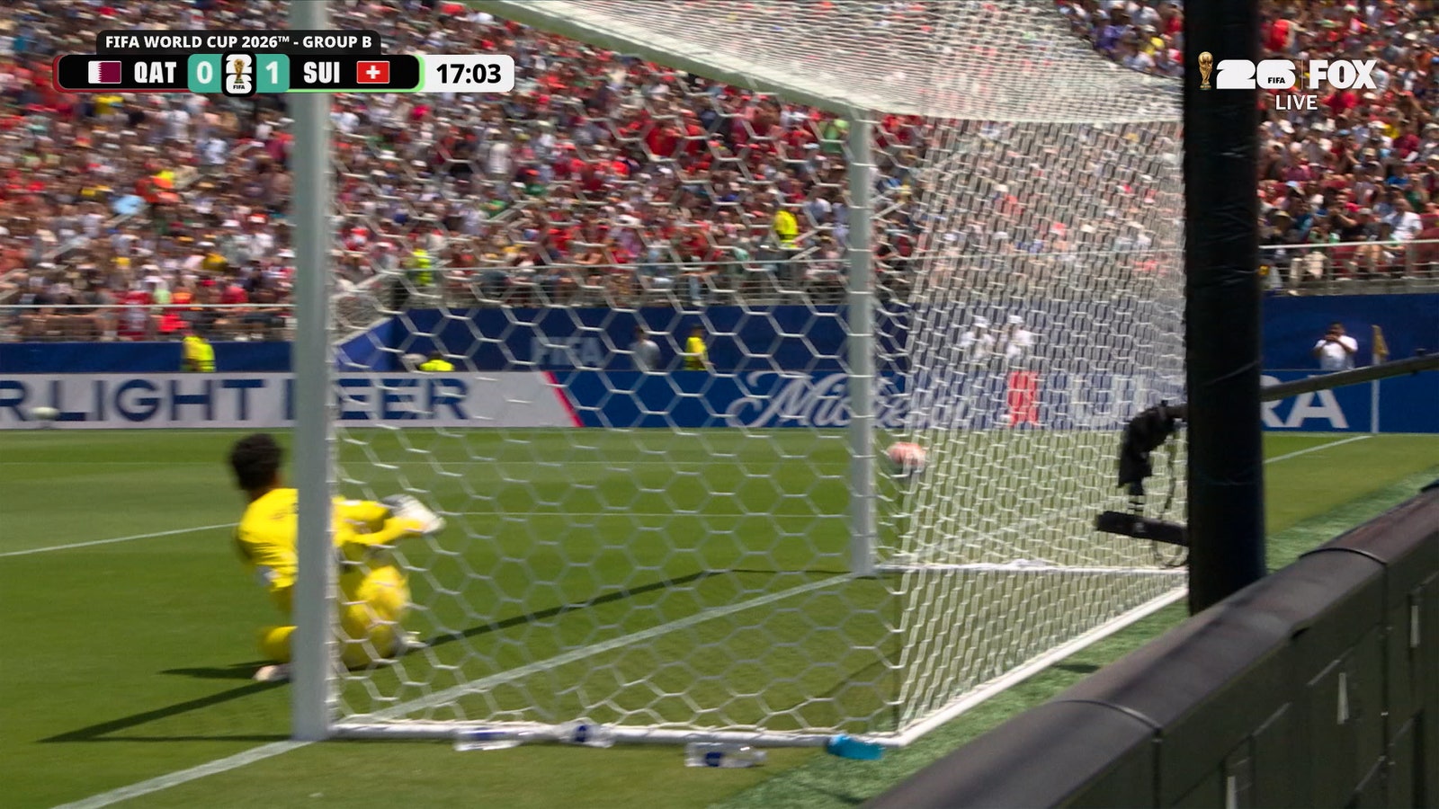 Switzerland’s Breel Embolo converts penalty kick, taking lead over Qatar
| 2026 FIFA World Cup™