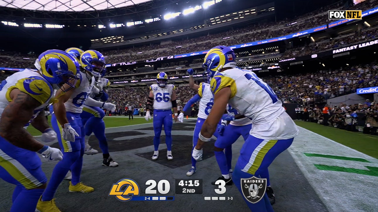 Matthew Stafford connects with Puka Nacua for 11-yard TD, extending Rams' lead over Raiders | NFL Highlights