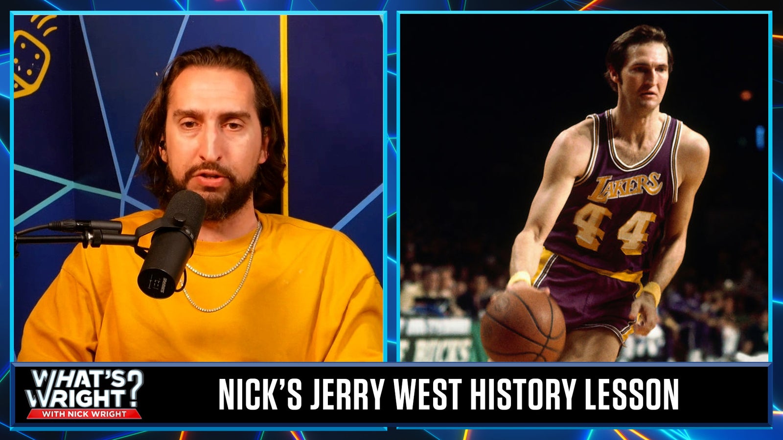 Nick honors Jerry West with a history lesson on 'The Logo'