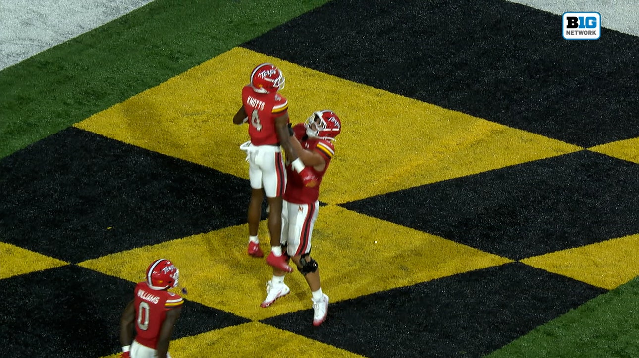 Malik Washington finds Shaleak Knotts for a 42-yard TD extending Maryland's lead over Northern Illinois