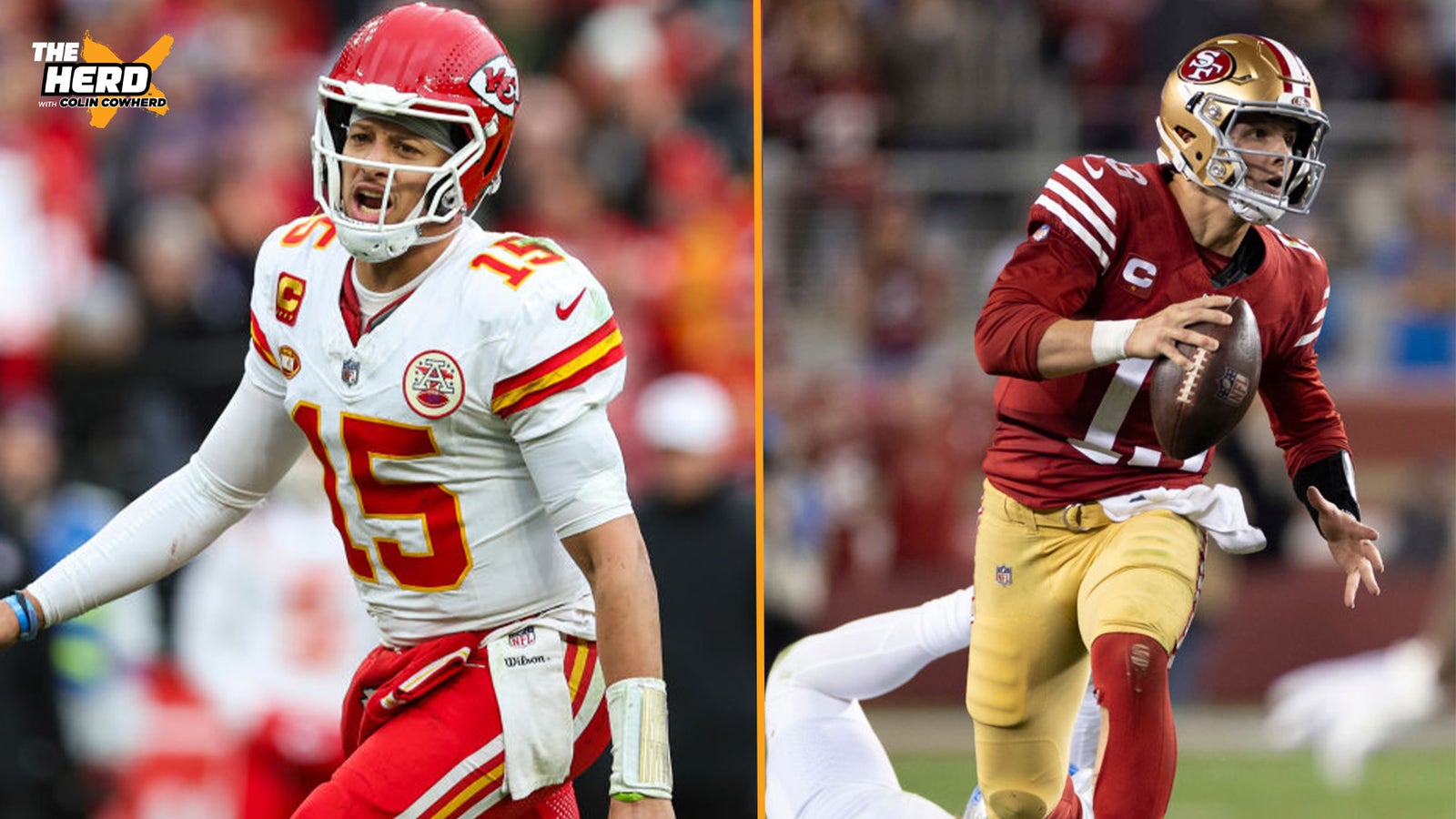 How big is the gap between Patrick Mahomes and Brock Purdy?