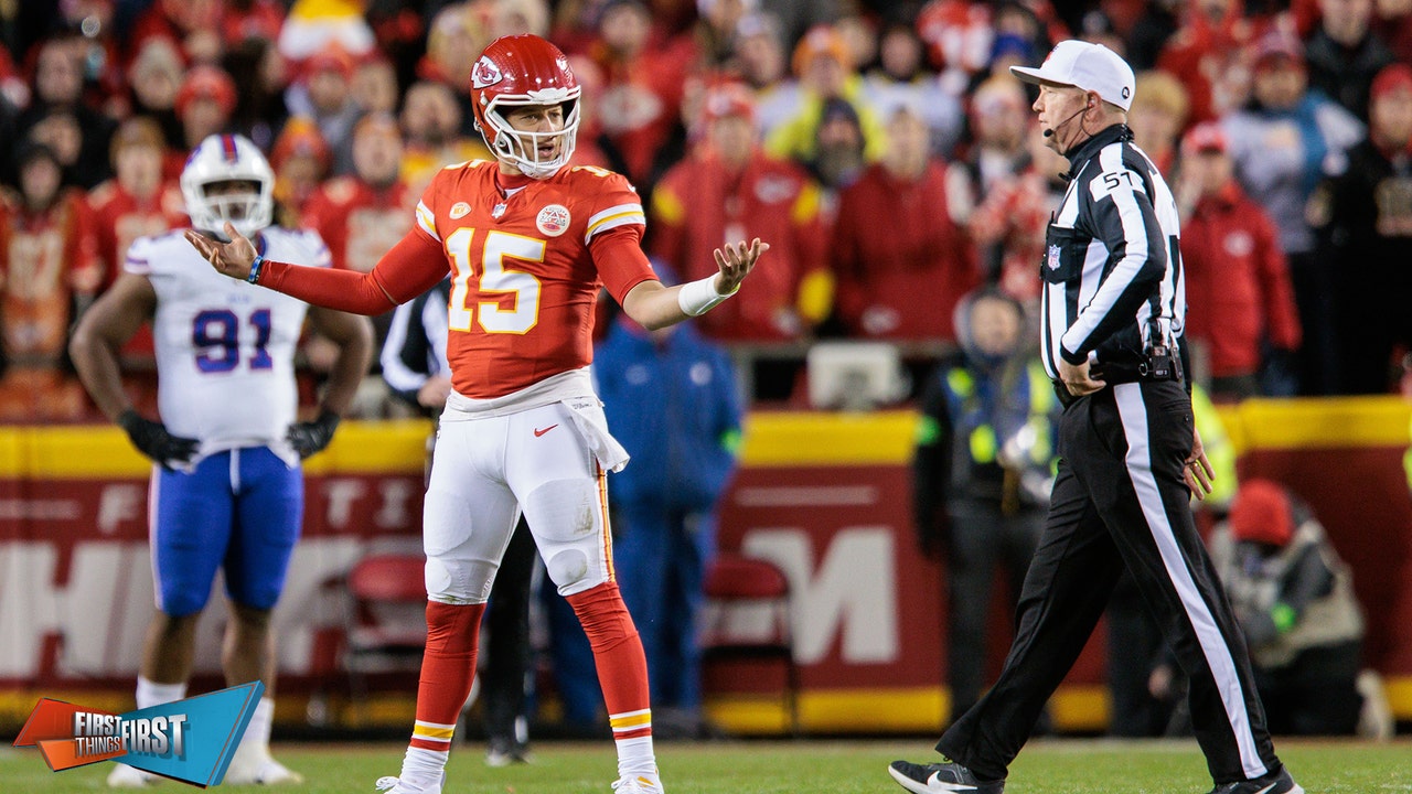 Chiefs underdogs @ Bills in AFC Divisional: Mahomes vs. Allen, who wins? | First Things First