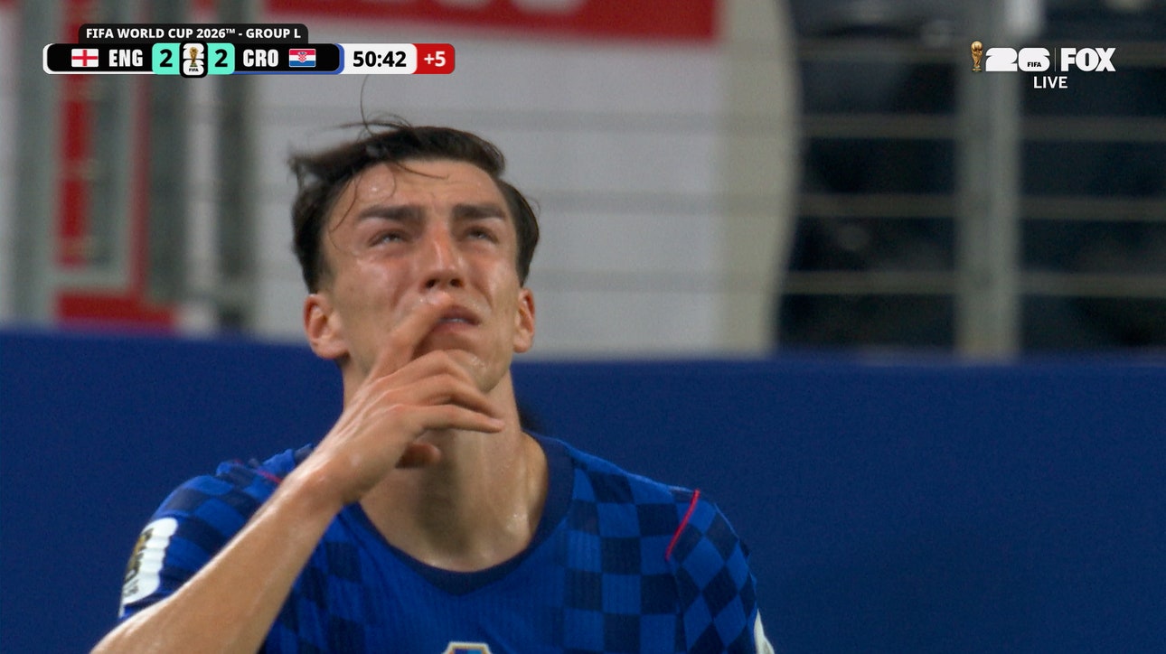 Croatia’s Petar Musa responds with equalizer against England to end first half | 2026 FIFA World Cup™