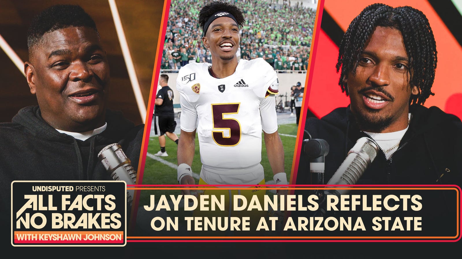 Jayden Daniels' Arizona State teammates trashed him in viral online video | All Facts No Brakes