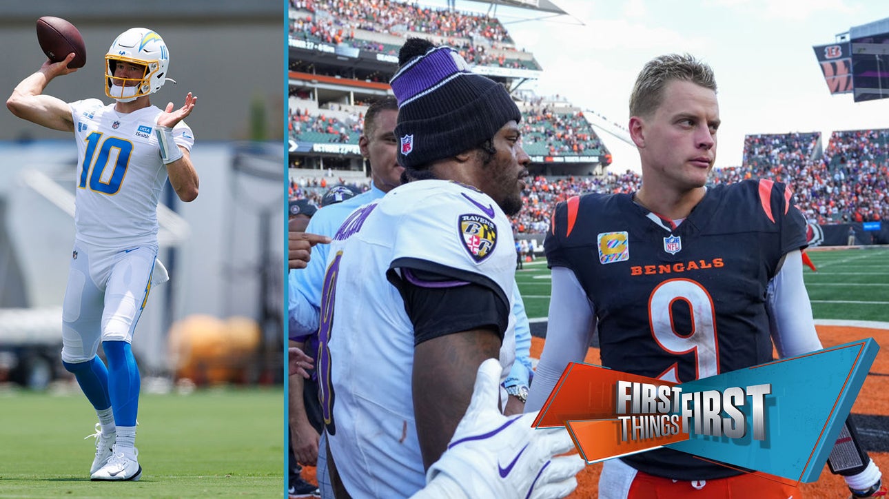 Parkins Peak is in with Burrow next to Allen, Lamar and Herbert in third row | First Things First