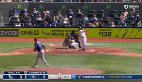 Blue Jays' Vladimir Guerrero Jr. crushes a home run, trimming the Rays lead