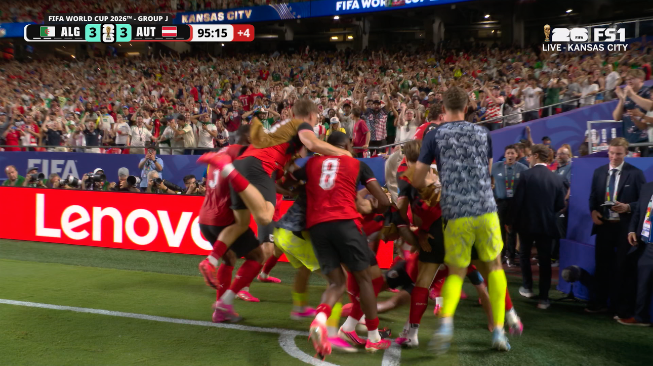 Austria's Saša Kalajdžić scores stoppage-time equalizer, forcing draw vs Algeria | 2026 FIFA World Cup™