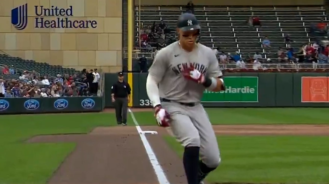 Aaron Judge absolutely CRUSHES a ball 467 feet to give Yankees early lead over Twins