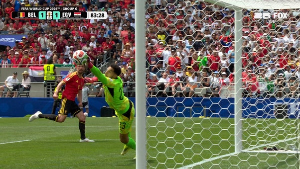 Egypt’s Mostafa Shobeir makes remarkable save, keeping score level against Belgium | 2026 FIFA World Cup™