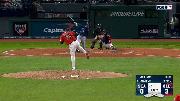 Mariners' Jorge Polanco smashes a solo home run vs. Guardians