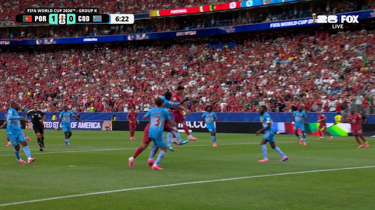 Portugal’s João Neves scores header to take lead vs DR Congo | 2026 FIFA World Cup™