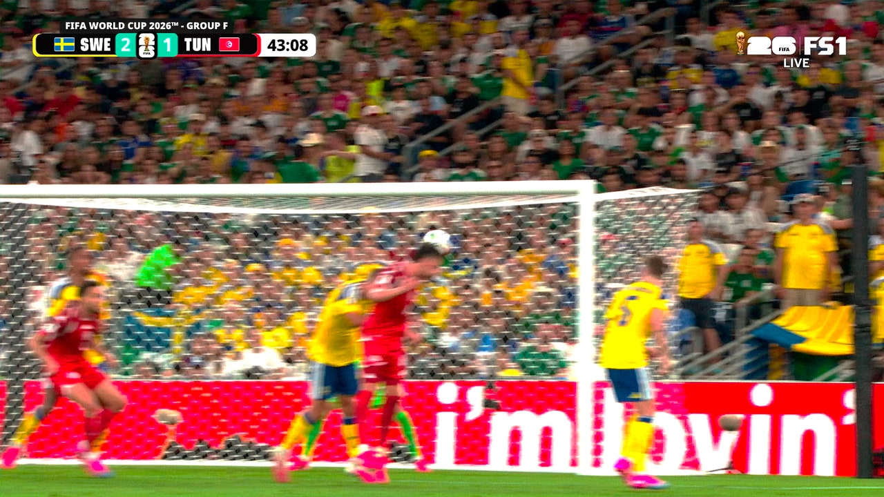 Tunisia’s Omar Rekik scores brilliant header, trimming deficit against Sweden | 2026 FIFA World Cup™