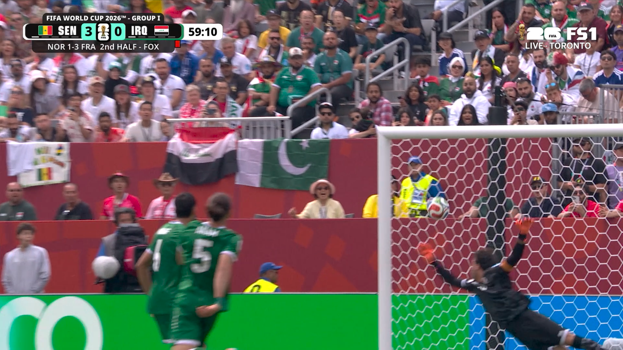 Pape Gueye scores Senegal’s third goal vs Iraq | 2026 FIFA World Cup™