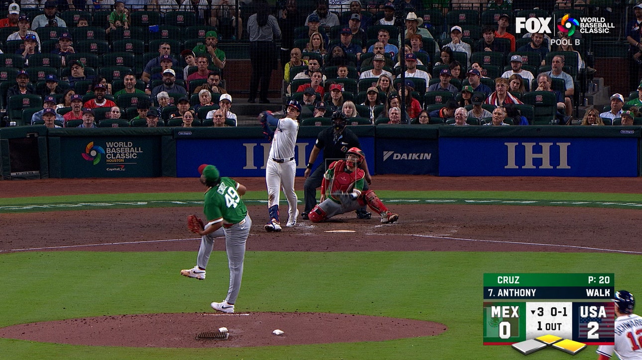 Roman Anthony hits three-run home run, extending United States' lead over Mexico 