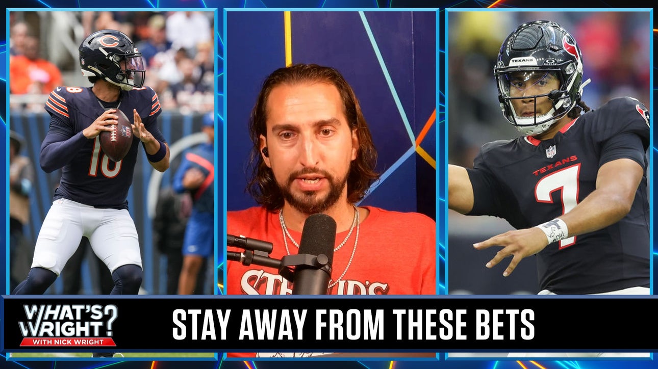 Stay away from betting Bears-Titans, Texans-Colts, Falcons at home vs. Steelers | What's Wright?