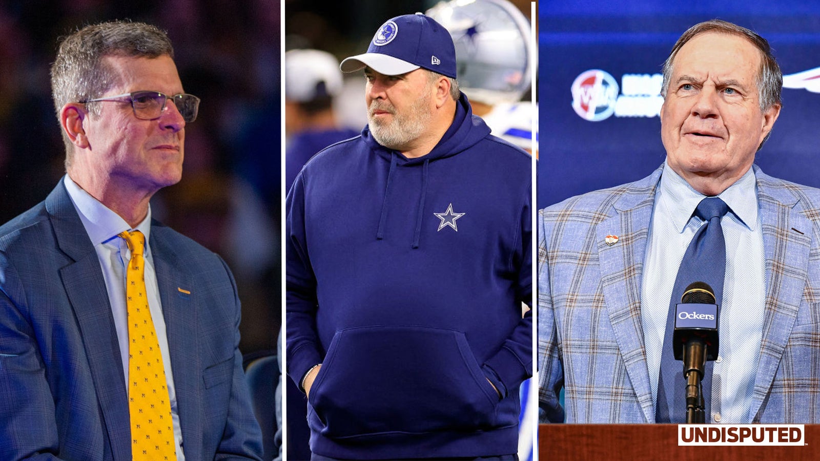 Jim Harbaugh e Bill Belichick poderiam substituir Mike McCarthy se os Cowboys o demitissem? 