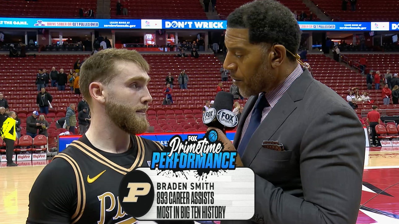 Braden Smith on his RECORD BREAKING Primetime Performance in No. 5 Purdue's Win Over Wisconsin