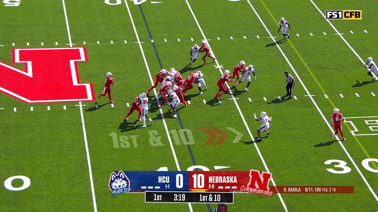 Dylan Raiola throws a 39-yard TD to Dane Key, extends Nebraska's lead over Houston Christian 