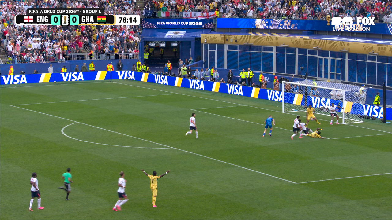 England and Ghana both miss scoring chances late resulting in 0-0 draw | 2026 FIFA World Cup™