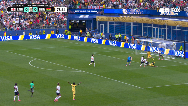 England and Ghana both miss scoring chances late resulting in 0-0 draw | 2026 FIFA World Cup™