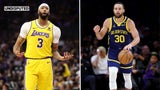 Anthony Davis exits early, shot clock stoppages plague in Lakers loss vs Warriors | Undisputed