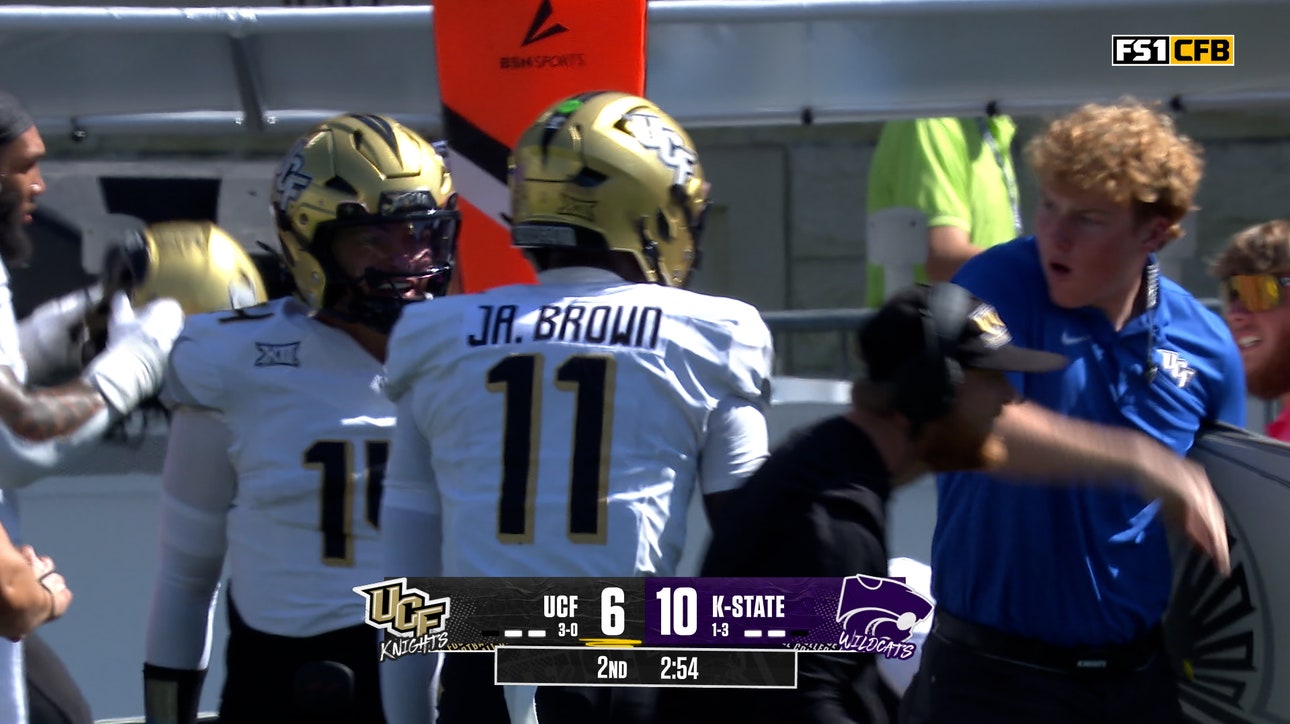 Jacurri Brown's 82-yard TD pass to DJ Black trims UCF's deficit vs. Kansas State