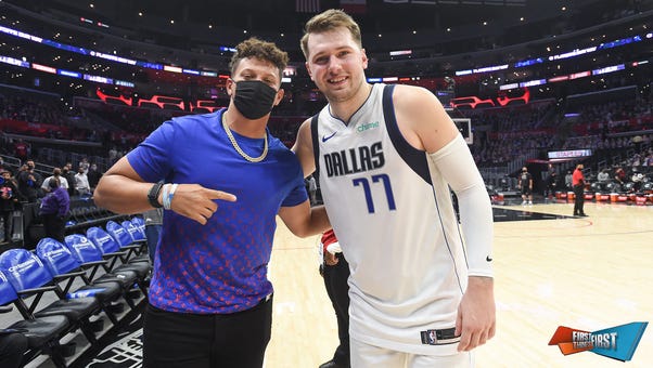 Patrick Mahomes compares his basketball game to Mavs star Luka Dončić | First Things First