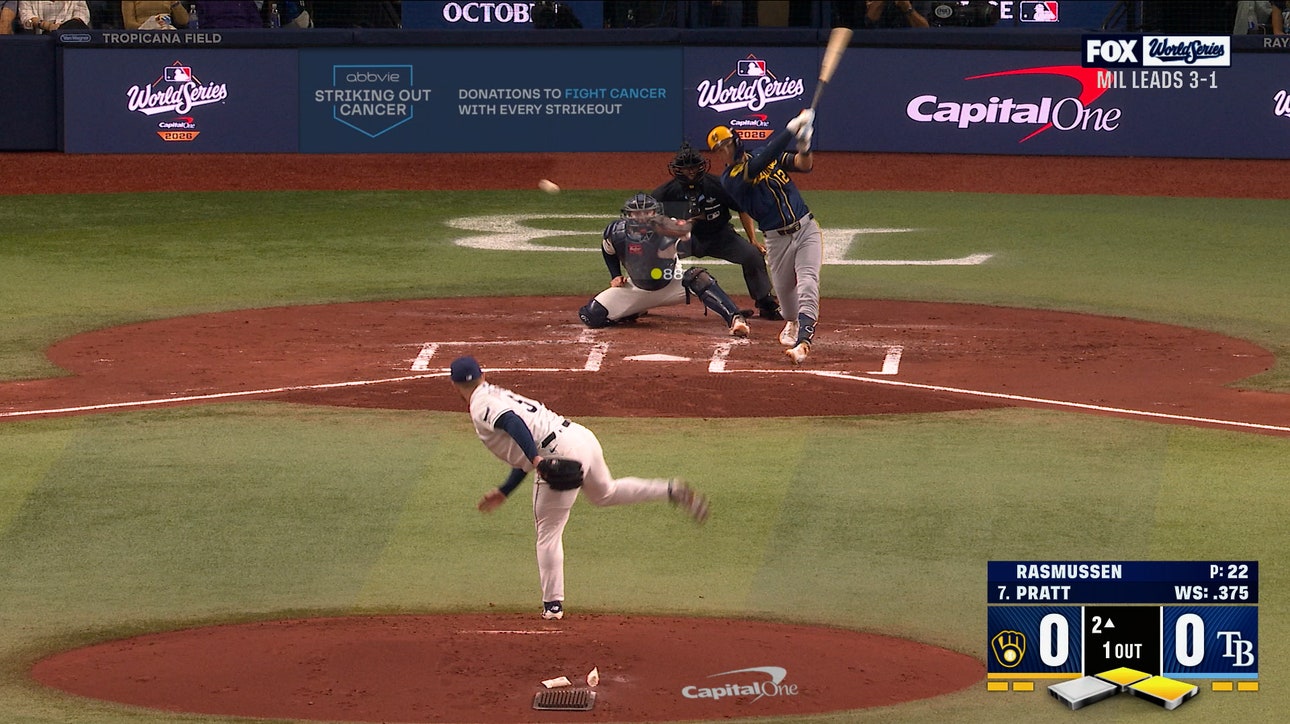 Cooper Pratt Hits Single to Center Field, Giving Brewers Early Lead Over Rays