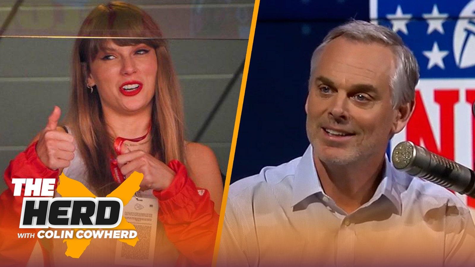 Colin Cowherd has no problem with Taylor Swift's presence in the NFL